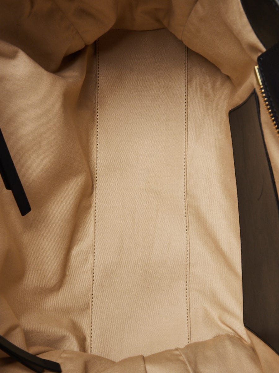 【OVHEE】Chloe Suede Leather Bag★送料・関税込★大人気★ Chloe Dark Blue/Yellow Leather/Suede Embroidered Medium Tao