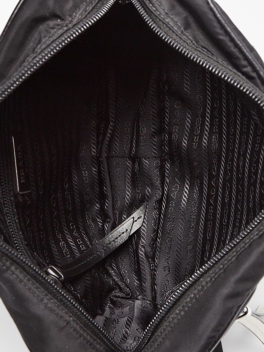 Prada Nylon Camera Bag W/ Studded Strap in Black