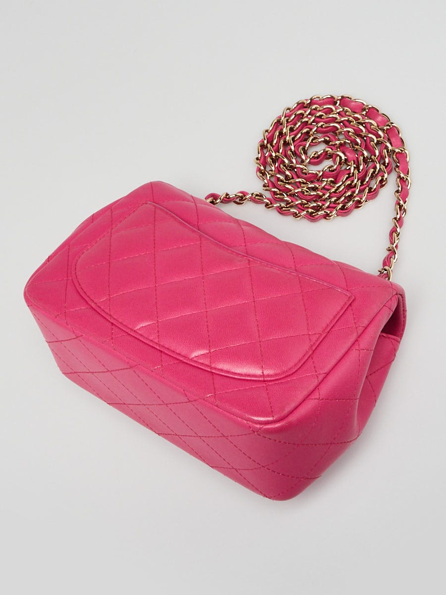 Chanel Pre-Owned CC diamond-quilted wallet-on-chain - Chanel Pink Quilted Lambskin  Leather Classic Square Mini Flap Bag - RvceShops's Closet