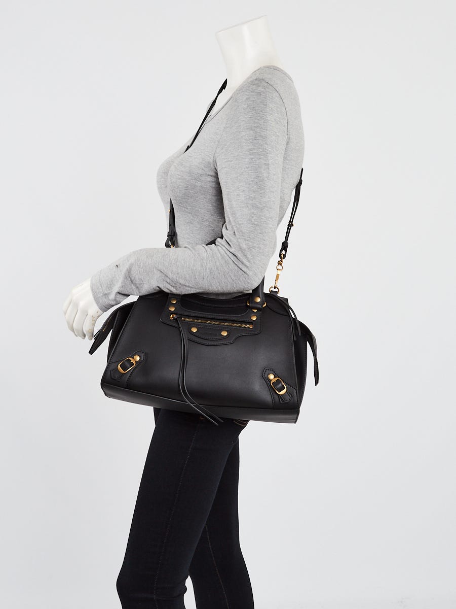 Black Neo Classic City small grained-leather bag
