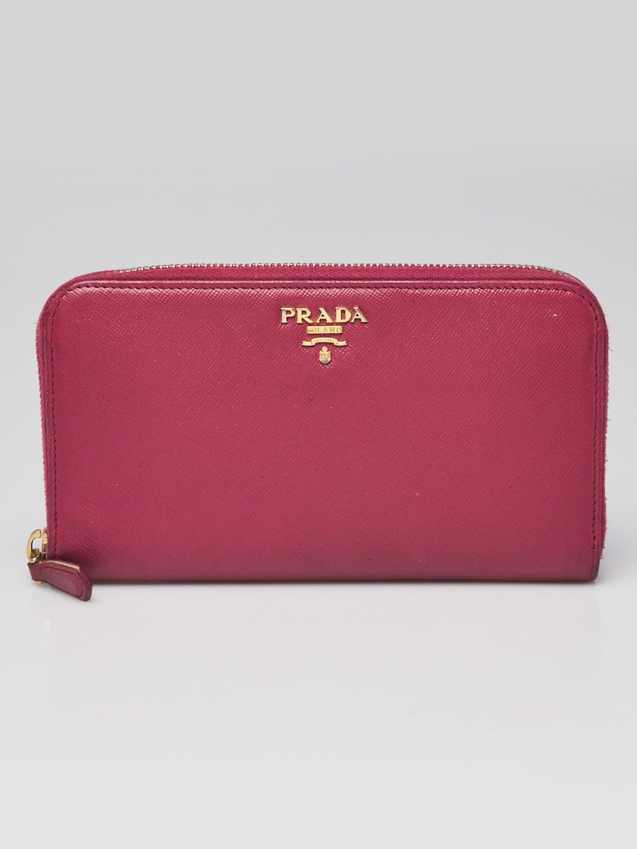 pink prada wallet
