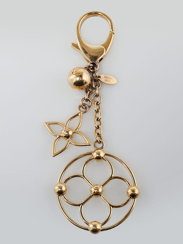 Louis Vuitton Goldtone Bloomy Key Holder and Bag Charm