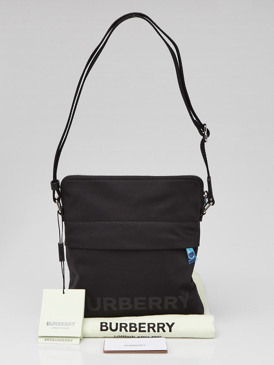 Burberry Logo Print Small Canvas & Leather Shoulder Bag - ShopStyle
