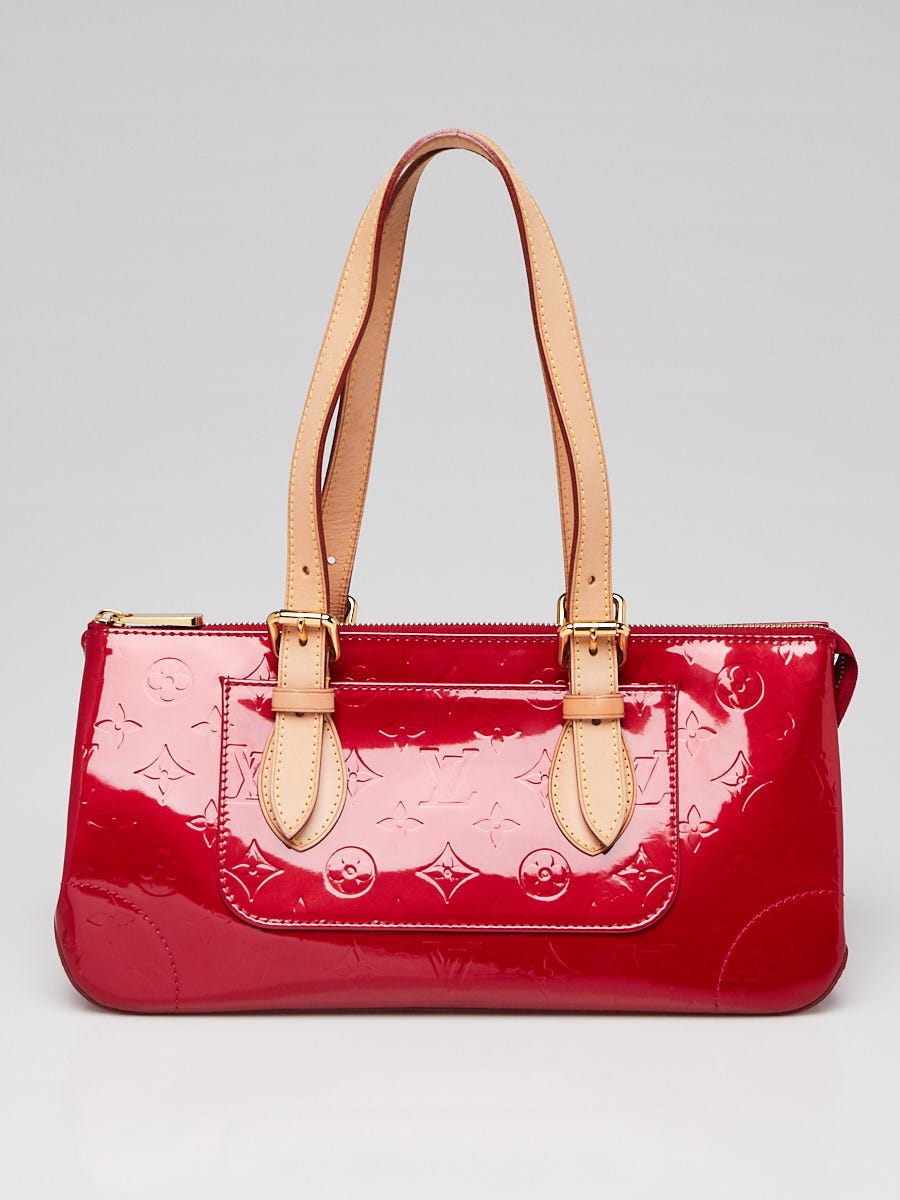 Red Louis Vuitton Monogram Vernis Rosewood Avenue Shoulder Bag
