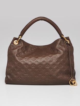 Louis Vuitton Neige Ivory Monogram Empreinte Artsy MM Hobo Leather  ref.463812 - Joli Closet