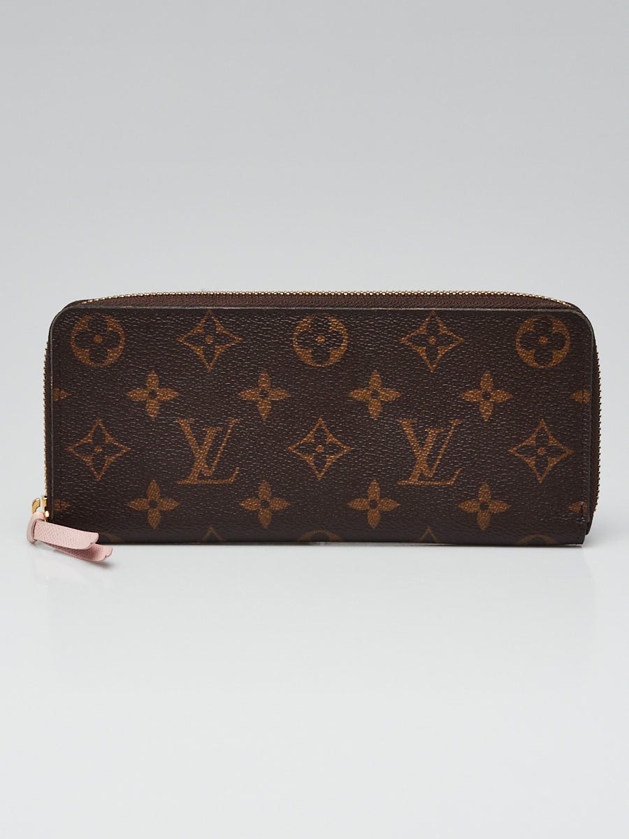 .com: Louis Vuitton Clemence Wallet Monogram Canvas (Rose