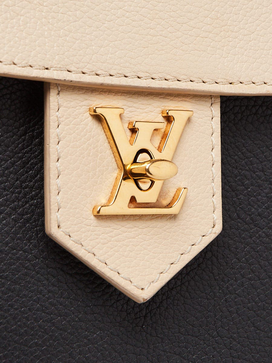 Louis Vuitton -- LockMe BB; Vanille Noir Blanc + Twilly  Scarf on bag, Louis  vuitton twist bag, Louis vuitton bag