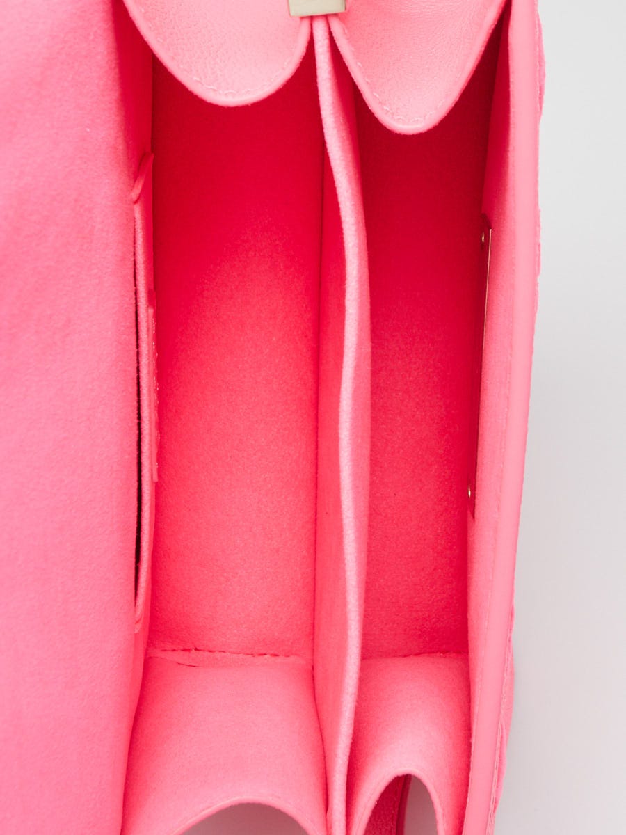 Louis Vuitton Monogram Tufted Mini Dauphine Rose Fluo – DAC