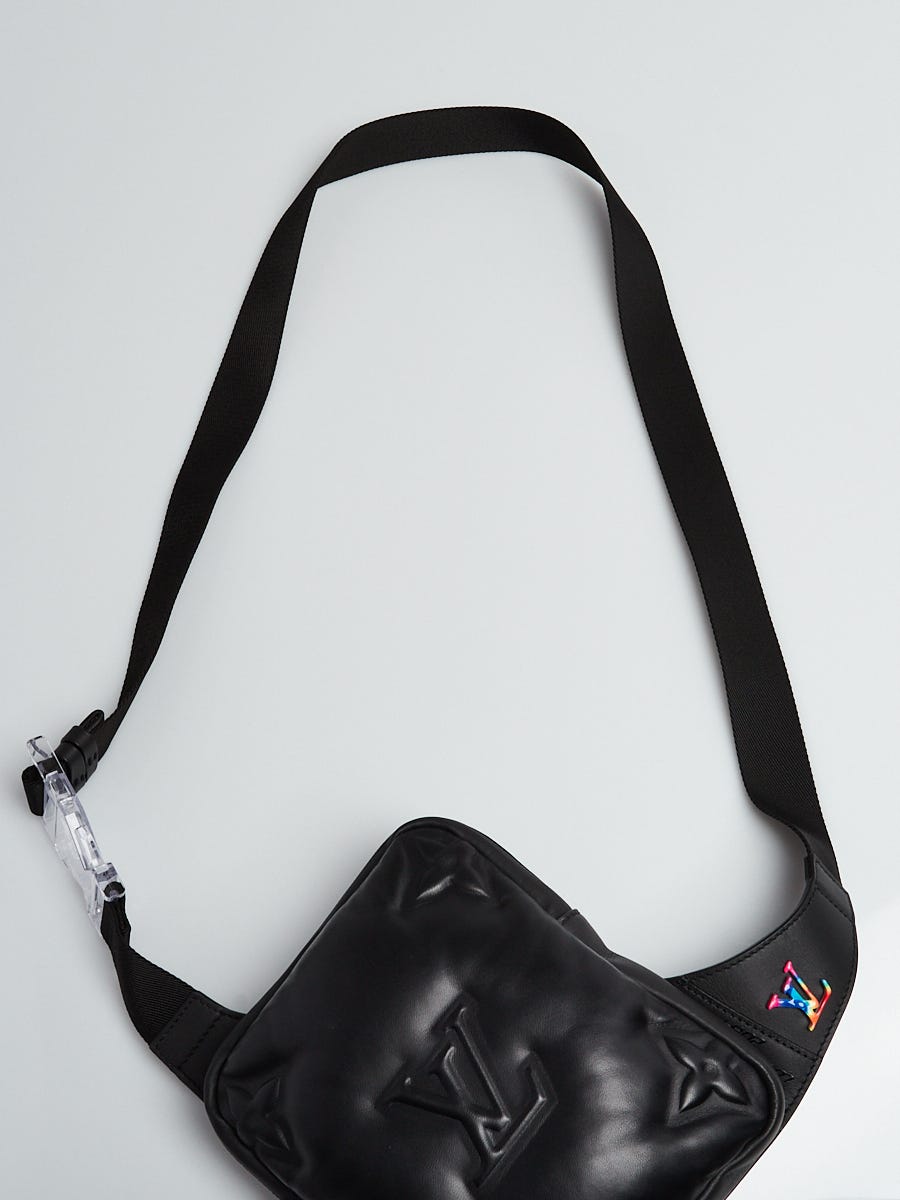 Louis Vuitton Monogram A4 Puffer Asymmetrical Sling Bag - Black