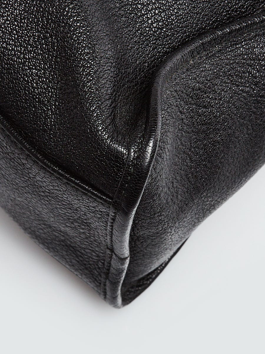 Reve Label on X: Balenciaga Metallic Edge City Black Goat Leather