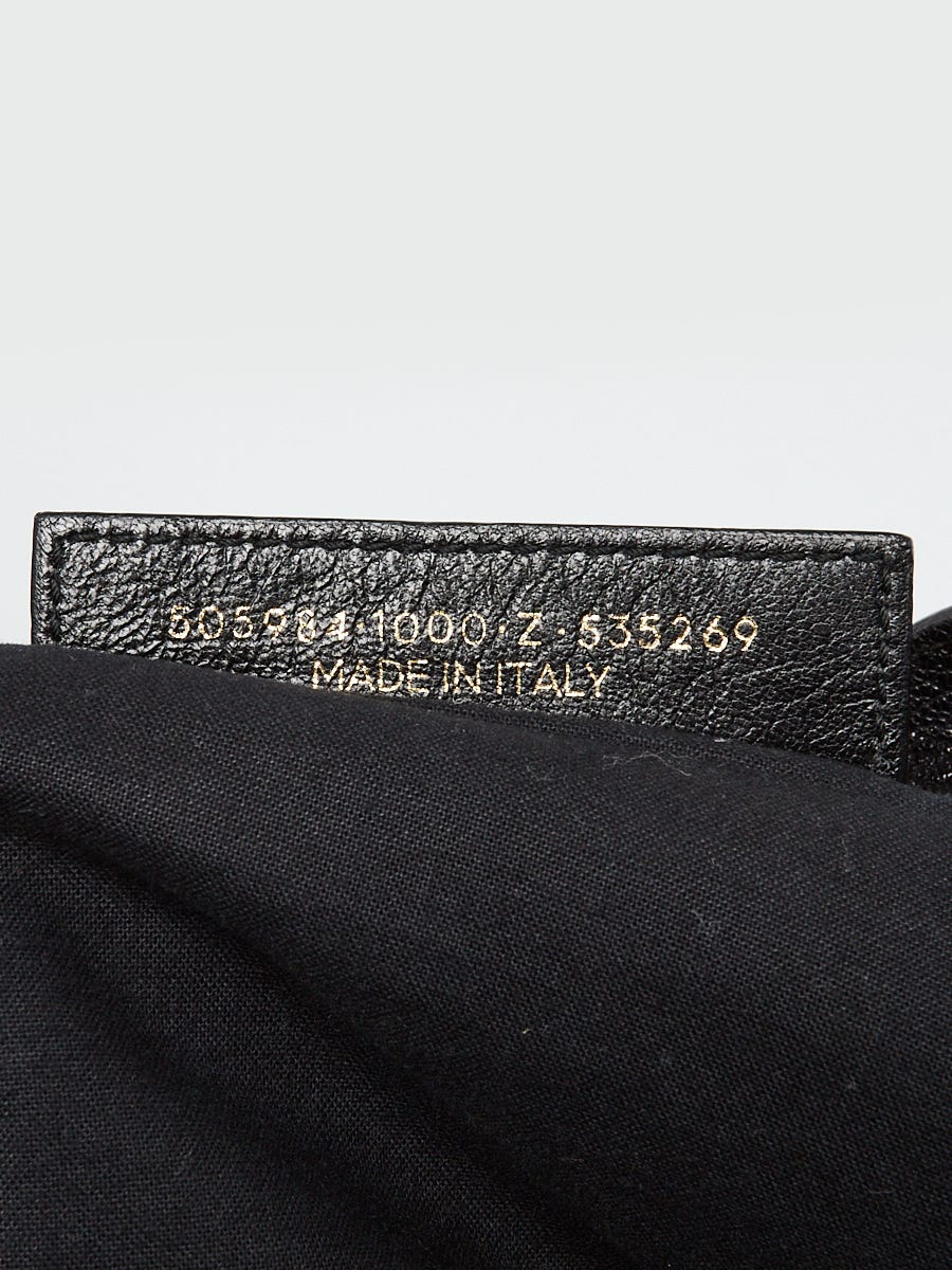 Balenciaga Black Chevre Leather Metallic Edge Motorcycle