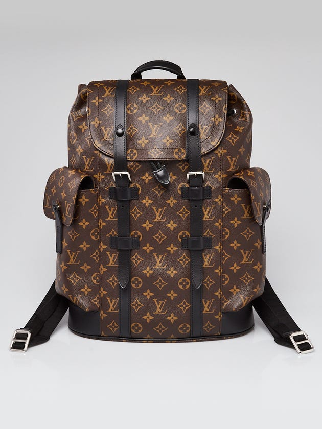 louis vuitton christopher pm monogram backpack LOUIS VUITTON 2021AW Backpack/Da NUIR VINTAGE from the side pockets to the distinctive double straps with snap closures Louis Vuitton Monogram Macassar Canvas