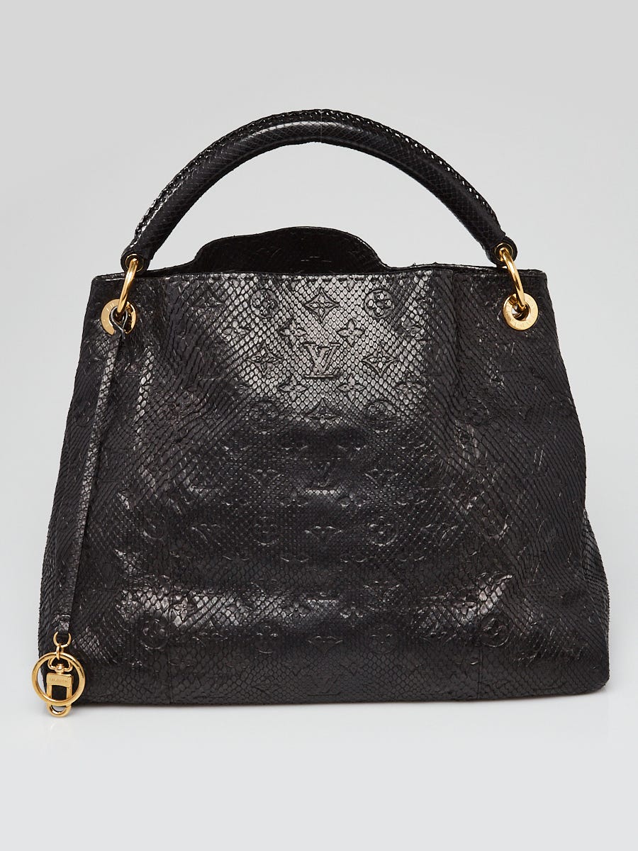 Louis Vuitton - Authenticated Artsy Handbag - Leather Black Plain For Woman, Good condition