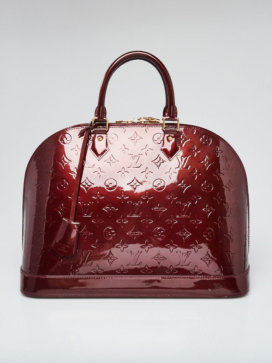 Louis Vuitton Alma BB in Rouge Fauviste Vernis - SOLD