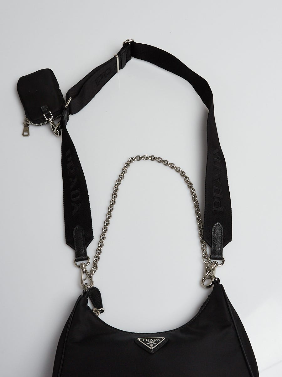 Prada - Authenticated Re-Edition Handbag - Polyester Black Plain for Women, Very Good Condition