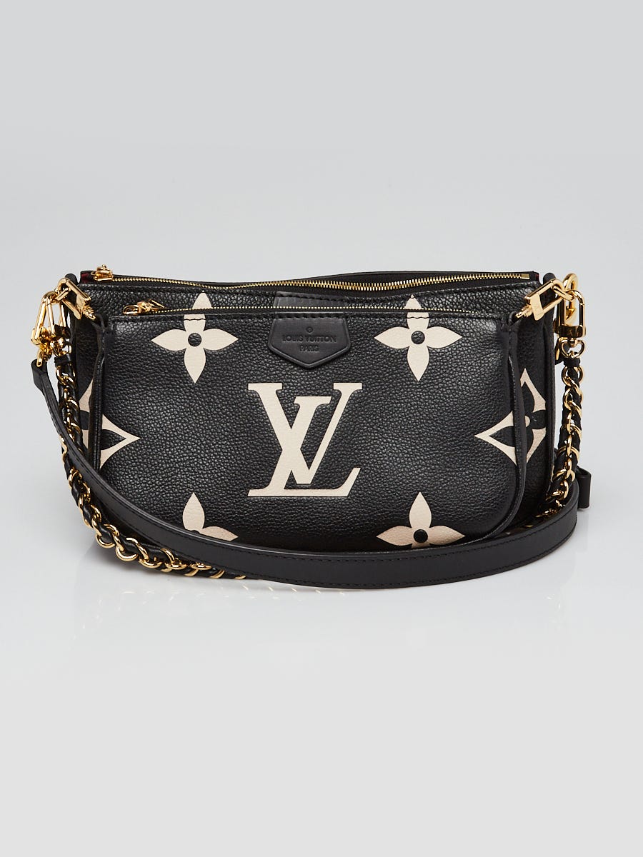 Louis Vuitton Bi-Color Black/Cream Monogram Empreinte Leather Multi  Accessories Pochette Bag - Yoogi's Closet