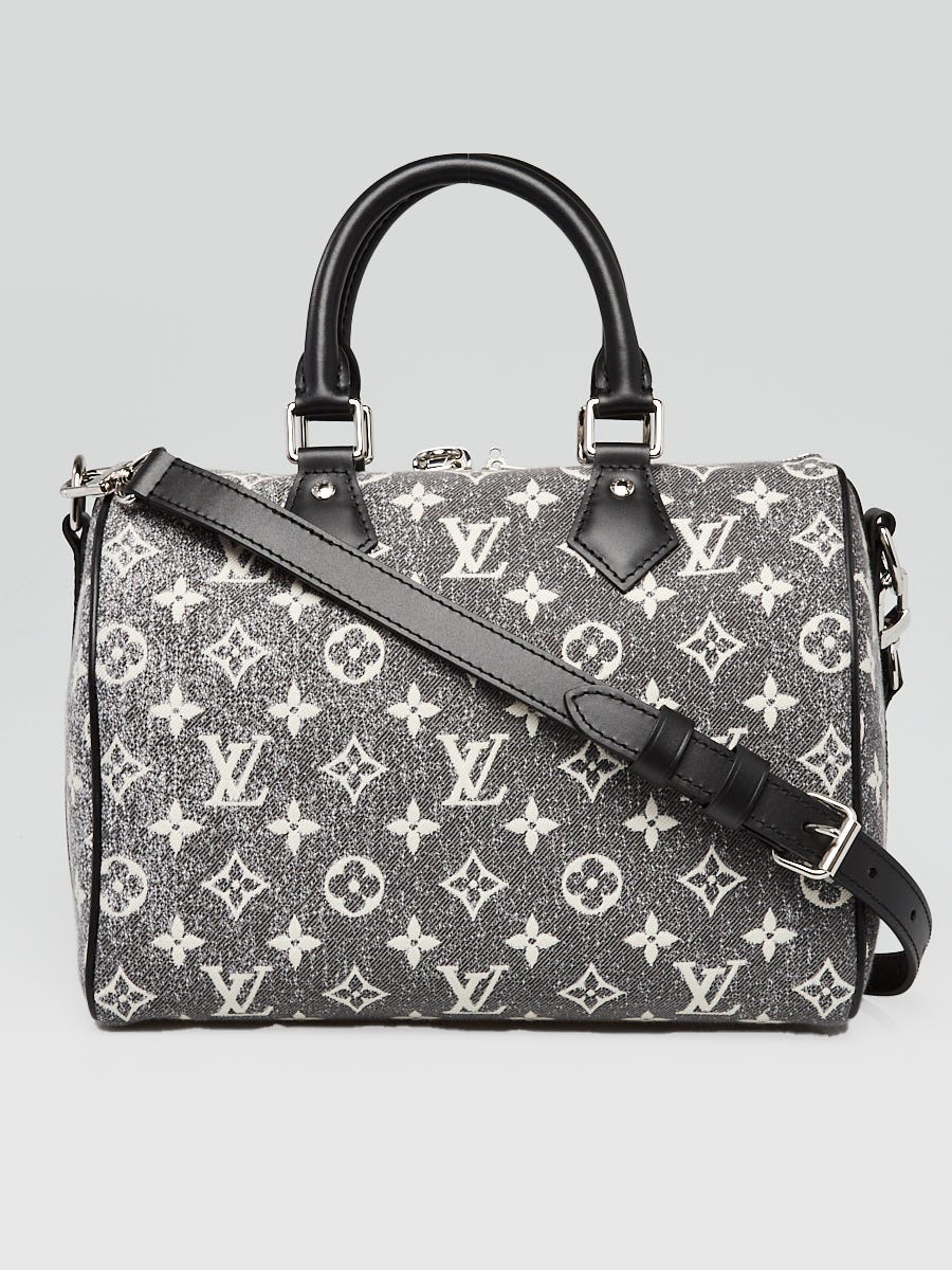 Louis Vuitton Grey/Black Monogram Jacquard Denim Speedy