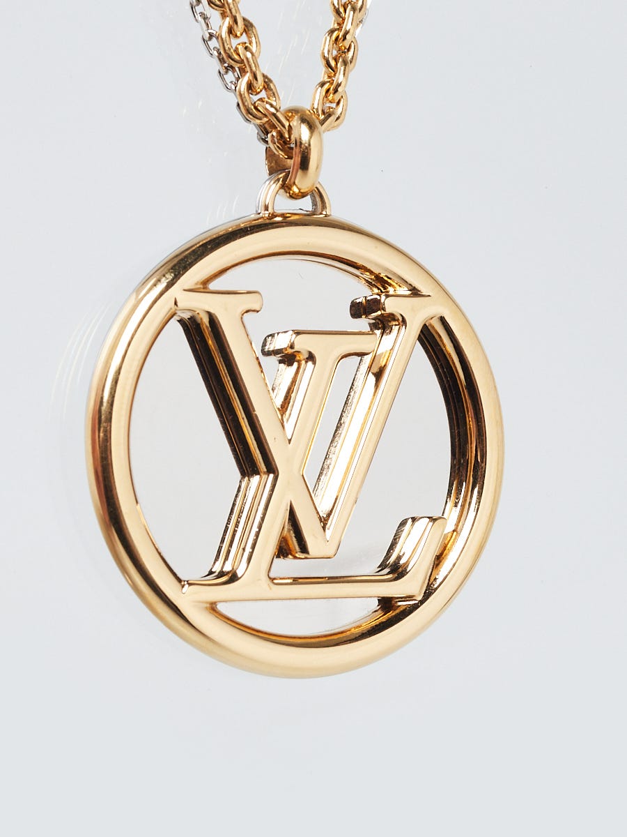 Louis Vuitton Goldtone/Silvertone Chain Louise Chain Necklace - Yoogi's  Closet