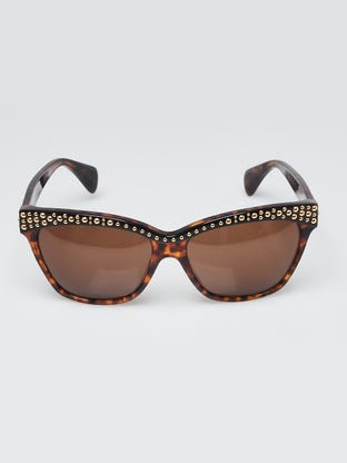 Louis Vuitton Red Speckling Acetate Frame Gina Sunglasses Z0075W - Yoogi's  Closet