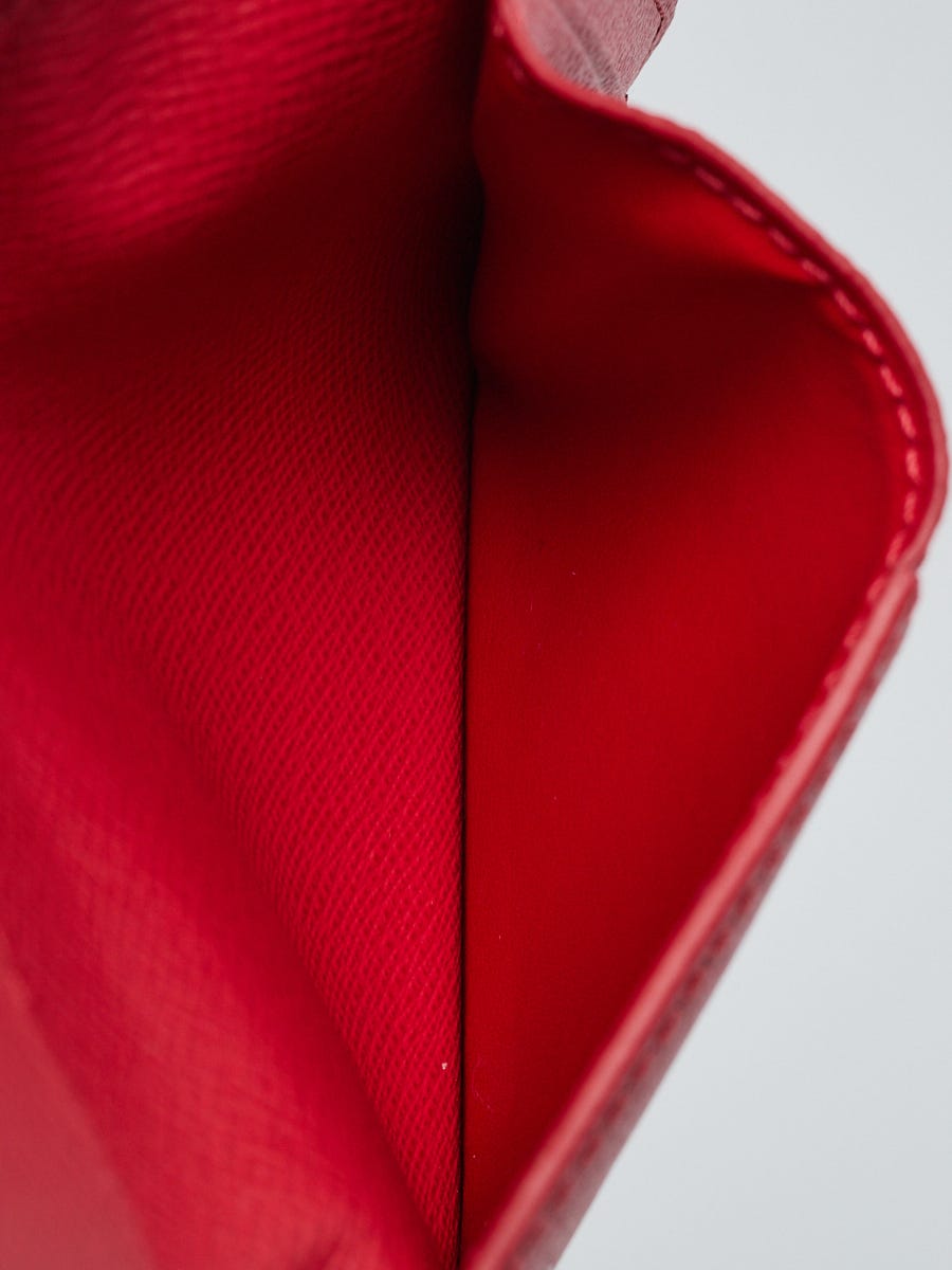 Louis Vuitton Pocket Organizer Blue Minuit Red Erable Taiga