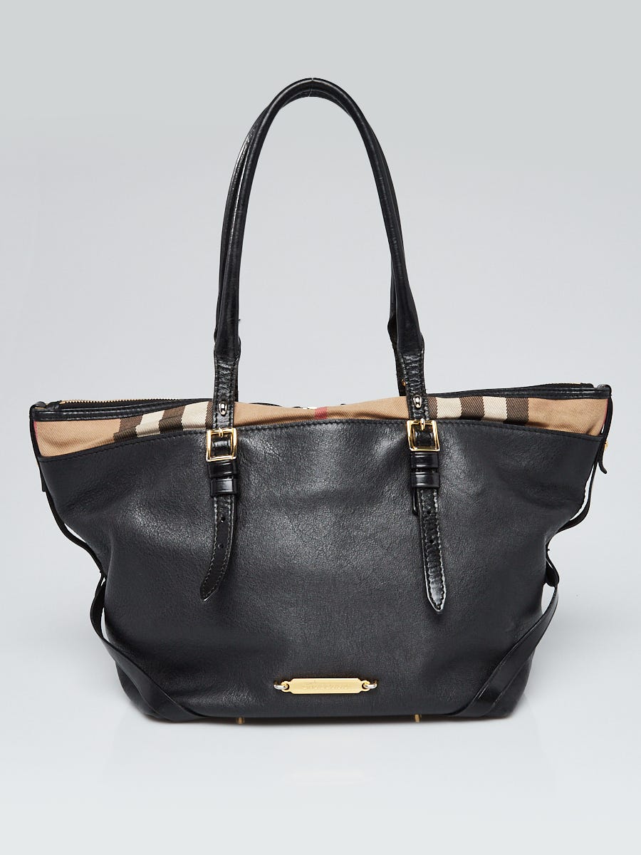 Burberry House Check Canvas Tote Bag