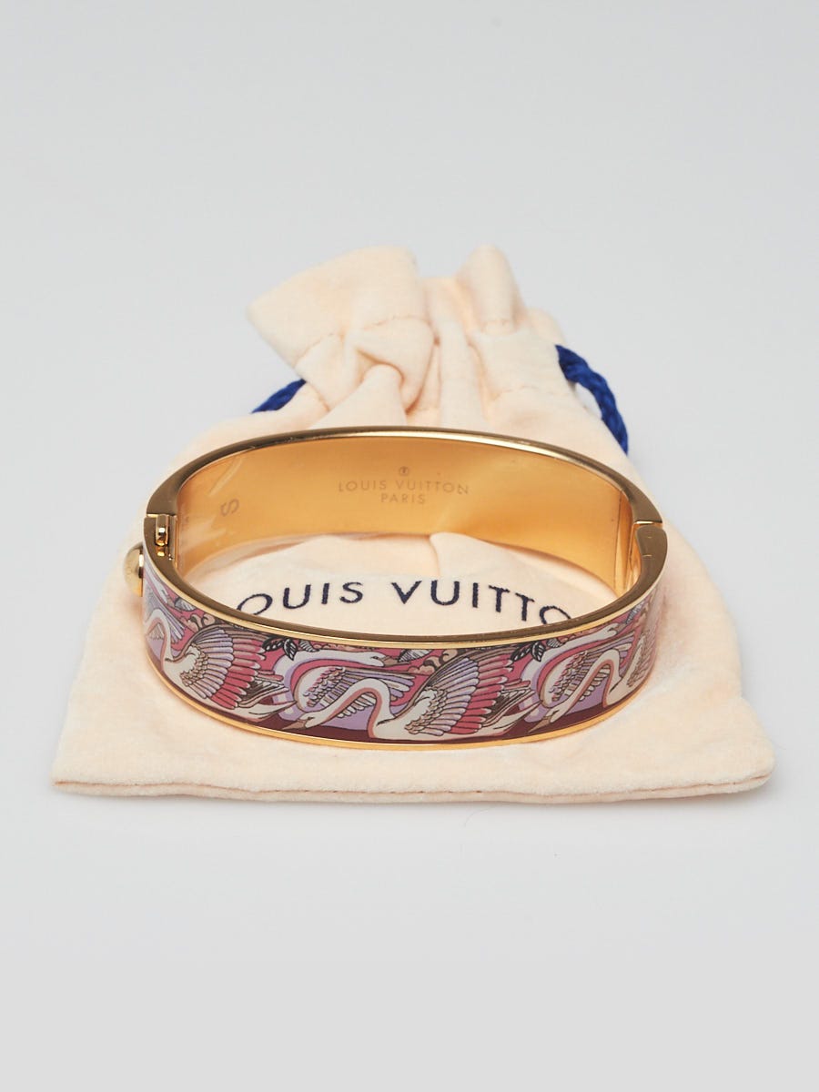 Louis Vuitton Monogram Gris Metal Monogram Confidential Bracelet Size S -  Yoogi's Closet