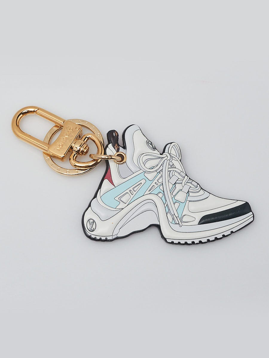 Louis Vuitton Blue/White Leather Archlight Sneaker Key Chain and Bag Charm