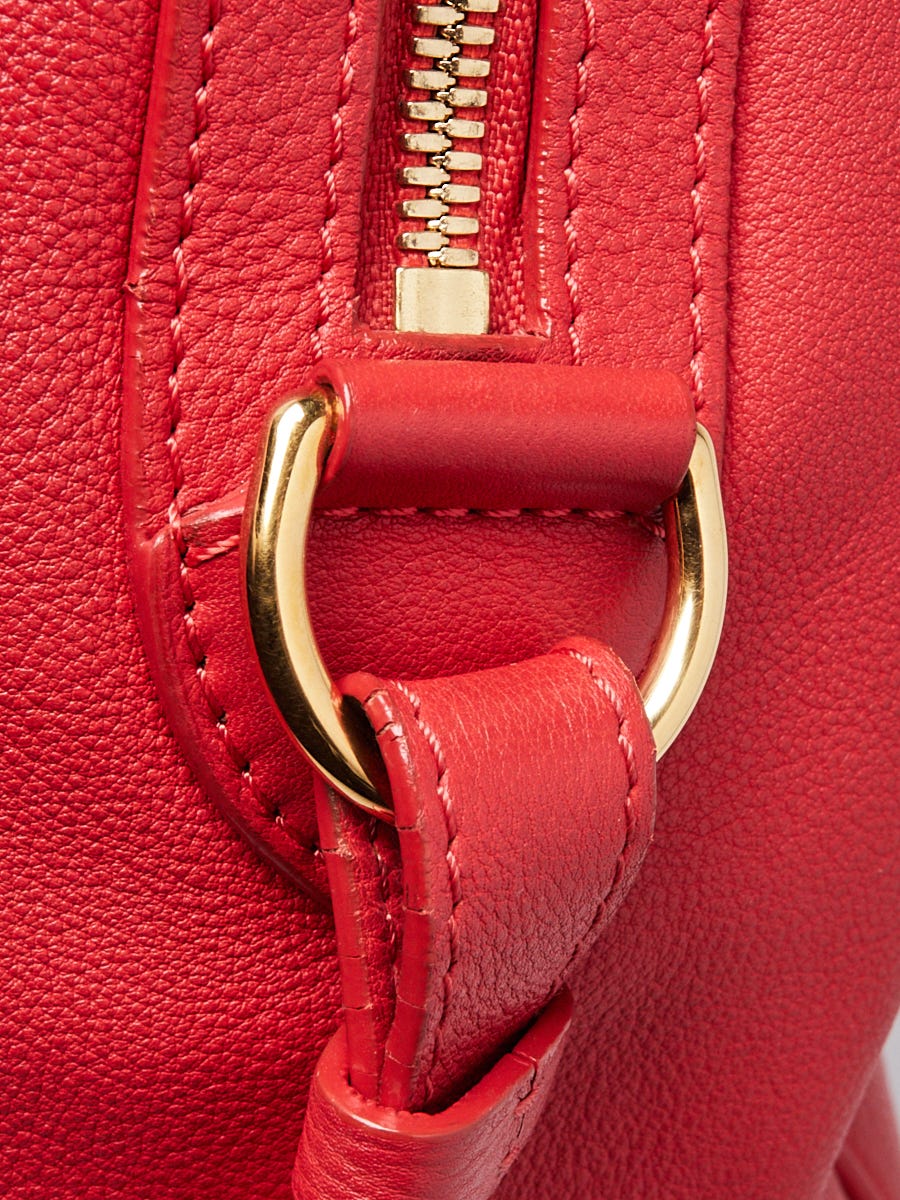 Louis Vuitton Dark Red Jasper Calf Leather Sofia Coppola SC Bag GM Speedy  861632