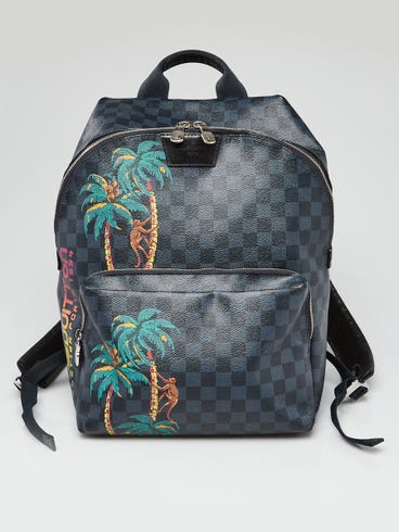Louis Vuitton Limited Edition Damier Cobalt Jungle Apollo Backpack Bag | Yoogi's Closet Louis Vuitton Limited Edition Damier Cobalt Jungle Apollo Backpack Bag | Yoogi's Closet