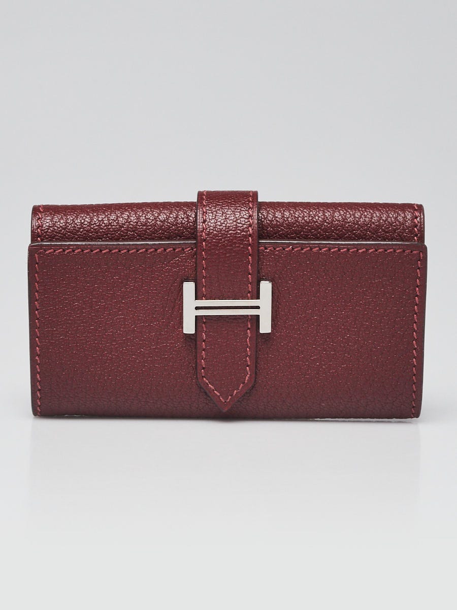 Hermès Bearn Key Holder Chevre De Coromandel Leather