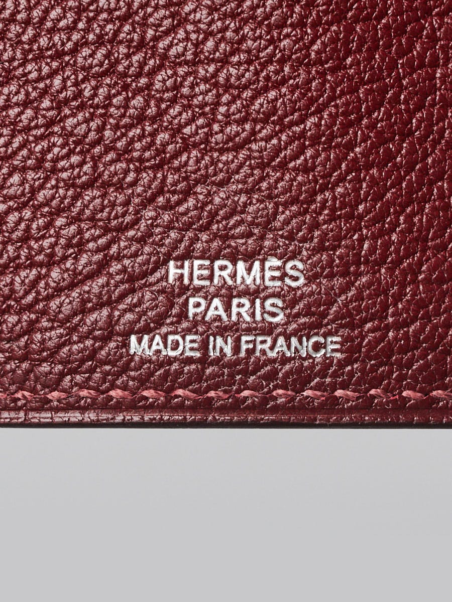 Hermes Rouge H Chevre Mysroe Leather Bearn Six Key Holder - Yoogi's Closet