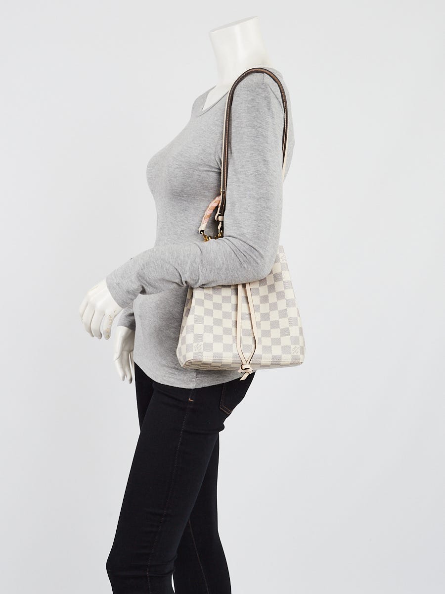 Neonoe Braided Damier Azur – Keeks Designer Handbags