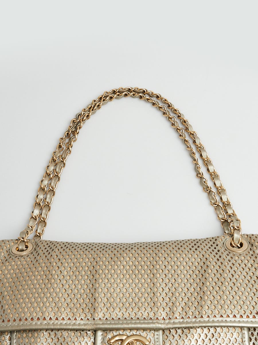 Chanel Gold Perforated Jumbo Drill Reissue Flap Tote Bag – Boutique Patina