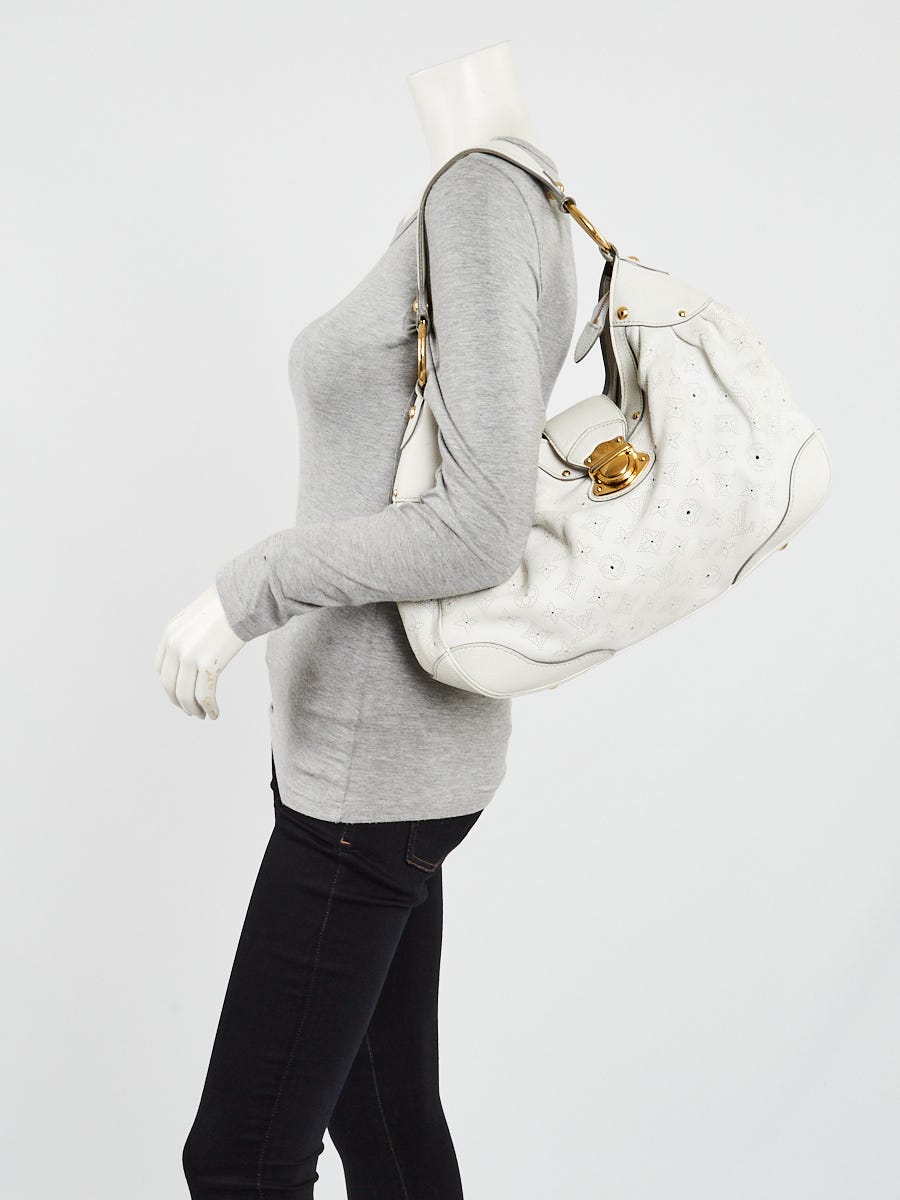 Mahina leather handbag Louis Vuitton White in Leather - 34199500