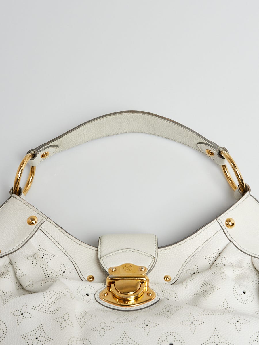 Louis Vuitton White Monogram Mahina Leather Solar PM Bag at 1stDibs