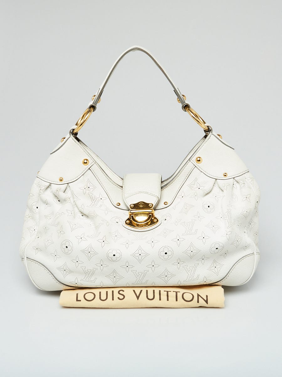 Louis Vuitton White Mahina Leather Solar PM Bag