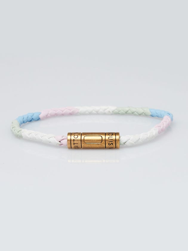 Louis Vuitton Rainbow Woven Leather Keep It Bracelet