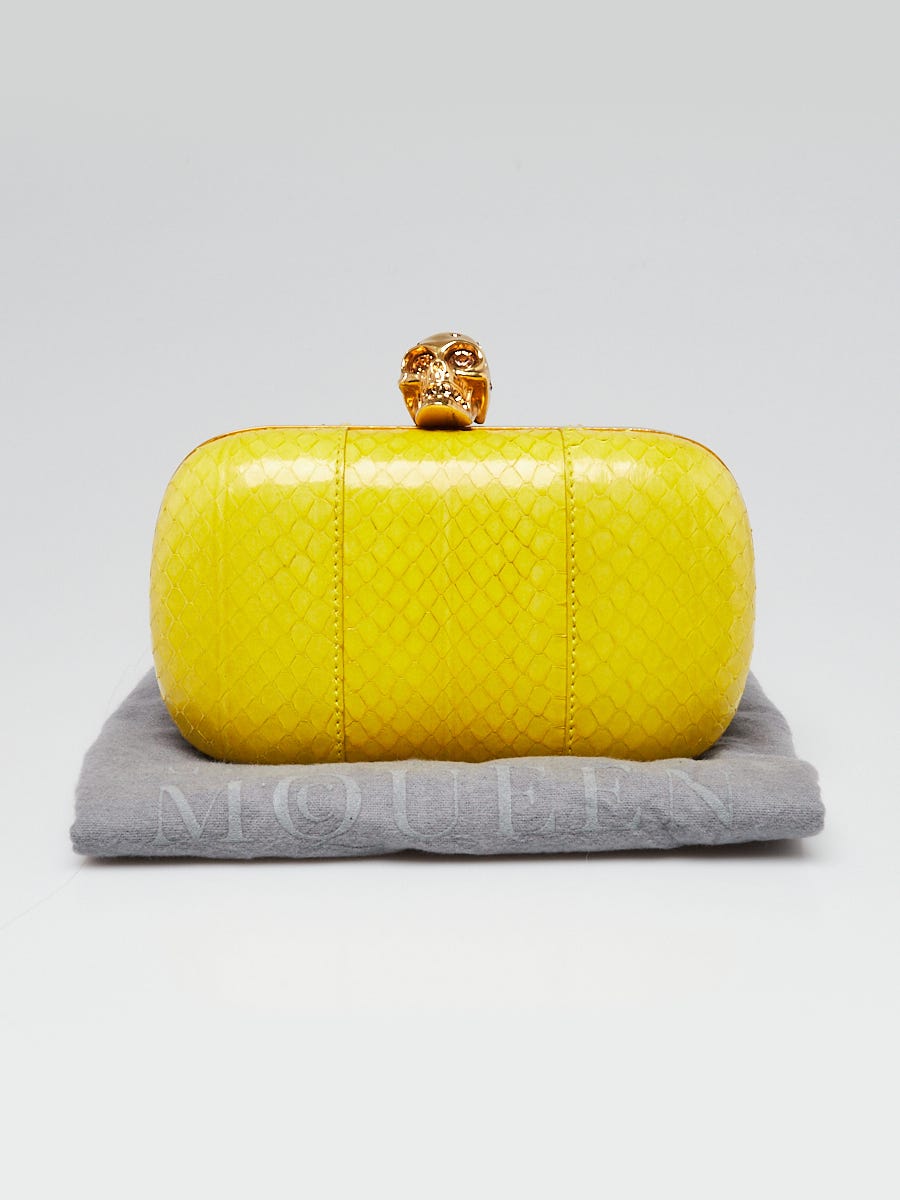 Yellow best sale clutch bag