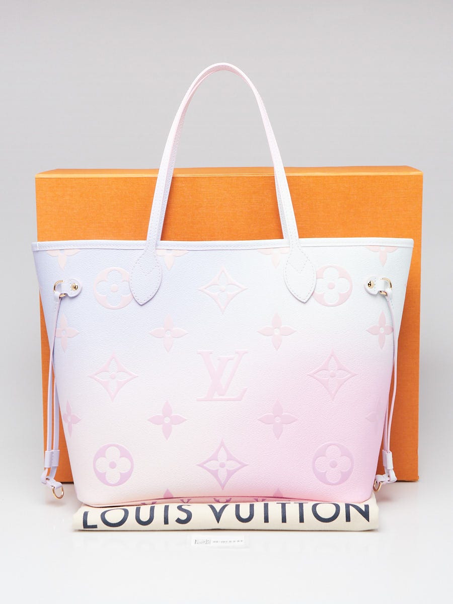Louis Vuitton Limited Edition Sunrise Pastel Giant Monogram Neverfull MM  Bag - Yoogi's Closet