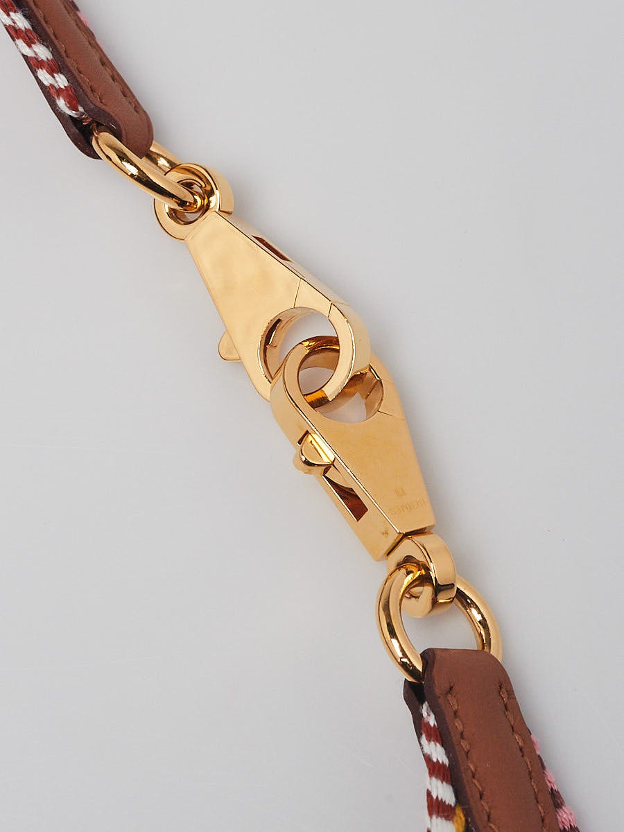Hermes 'Sangle Cavale 50' Shoulder Strap 105 Abricot Ecru Gold