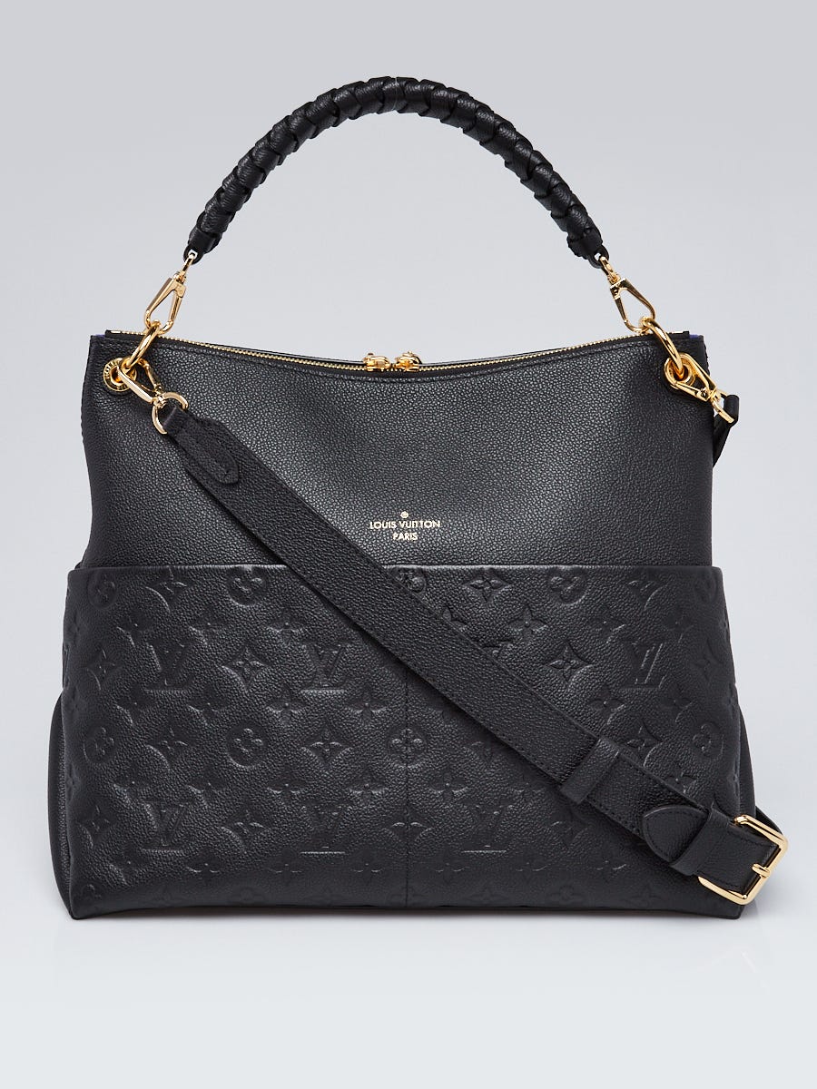Louis Vuitton Maida Monogram Empreinte Leather Hobo Shoulder Bag Black