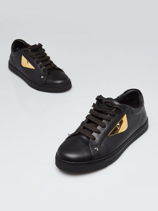 Fendi shoes new Black Leather ref.169743 - Joli Closet