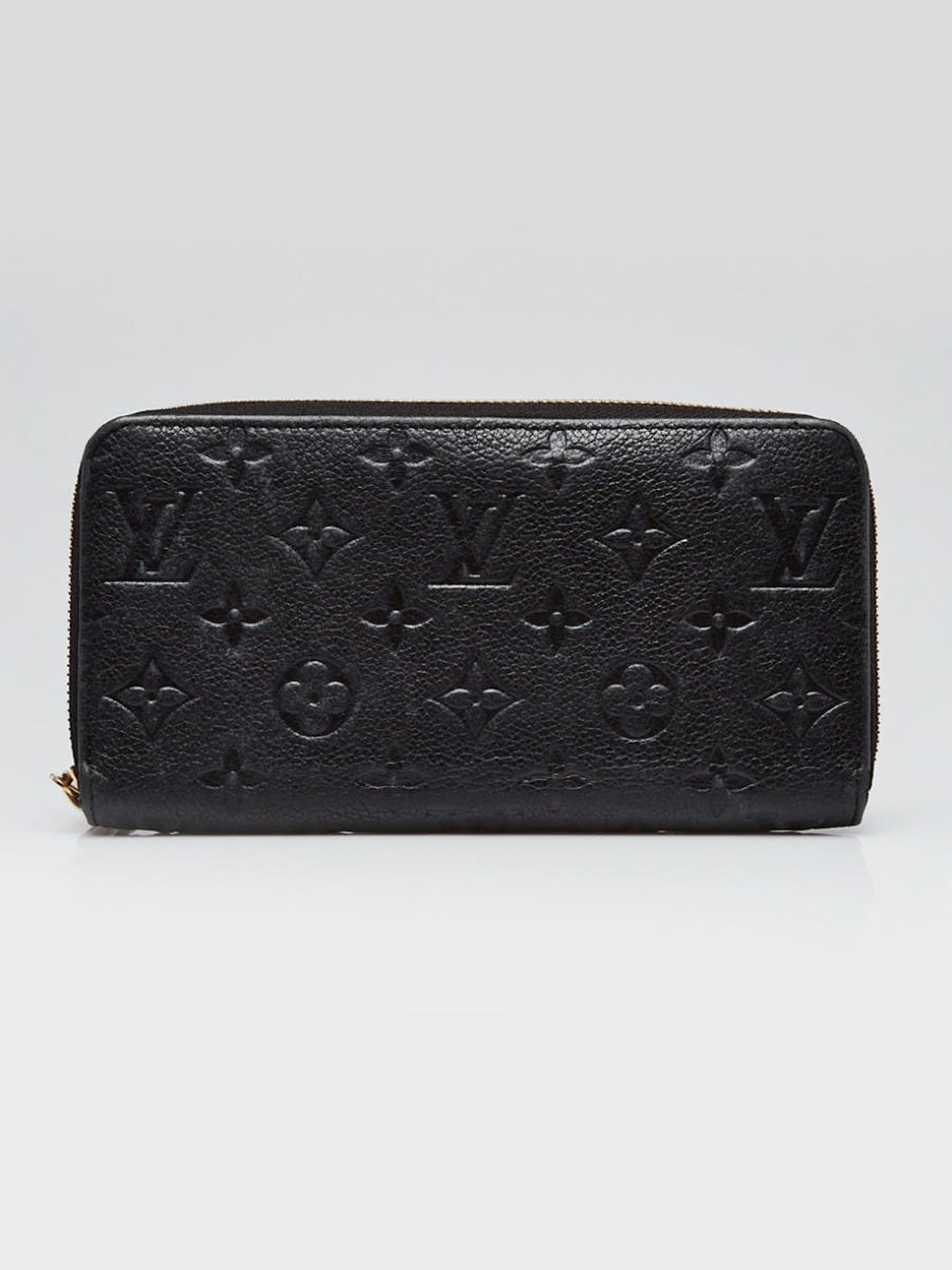 Louis Vuitton Black Empreinte Embossed Leather Zippy Wallet - Yoogi's Closet