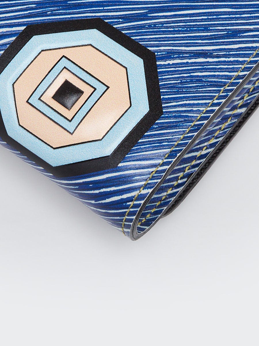 Louis Vuitton Blue Denim Aztec Epi Leather Twist Wallet on Chain Bag -  Yoogi's Closet