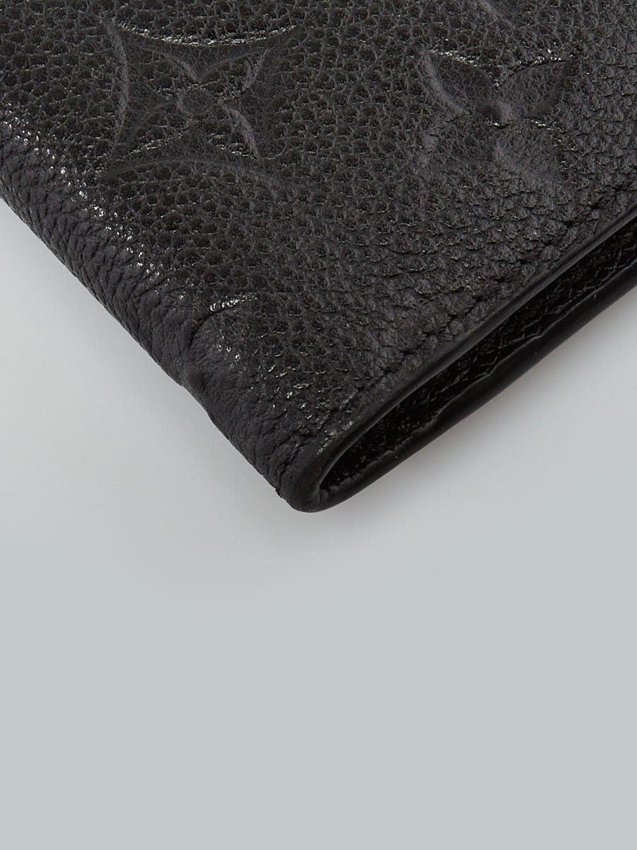 Louis Vuitton Black Monogram Empreinte Leather Curieuse Compact Wallet -  Yoogi's Closet