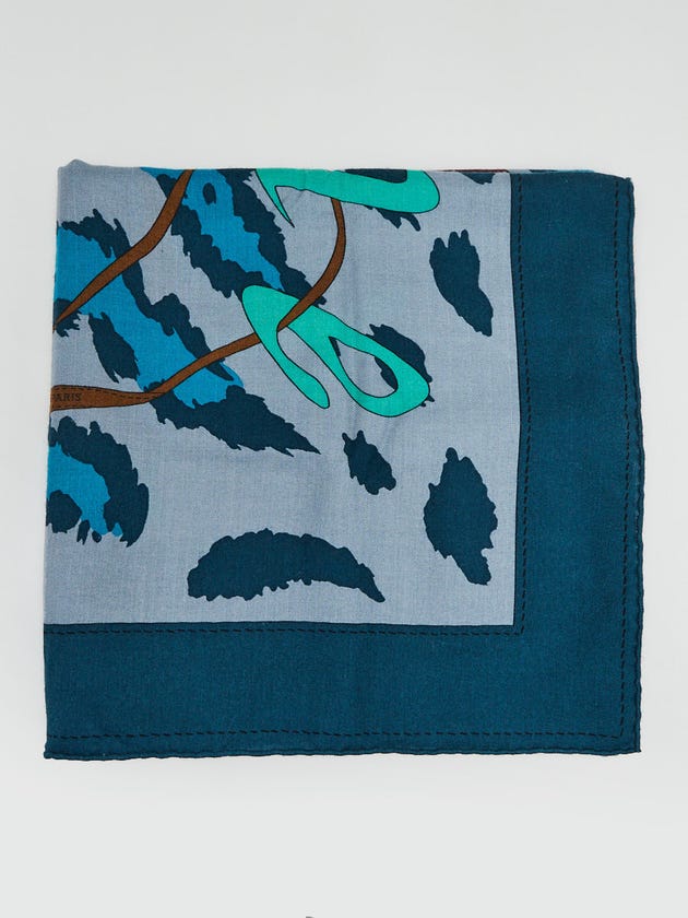 Hermes Multicolor Monsieur et Madame Cashmere And Silk Hand Rolled Eperon D'Or 140 Shawl