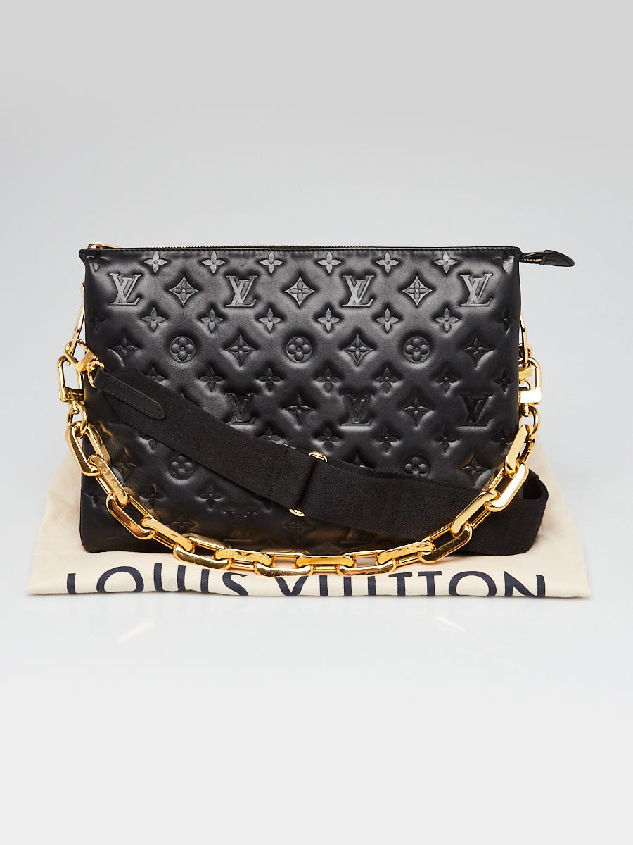 Coussin leather handbag Louis Vuitton Black in Leather - 37624904