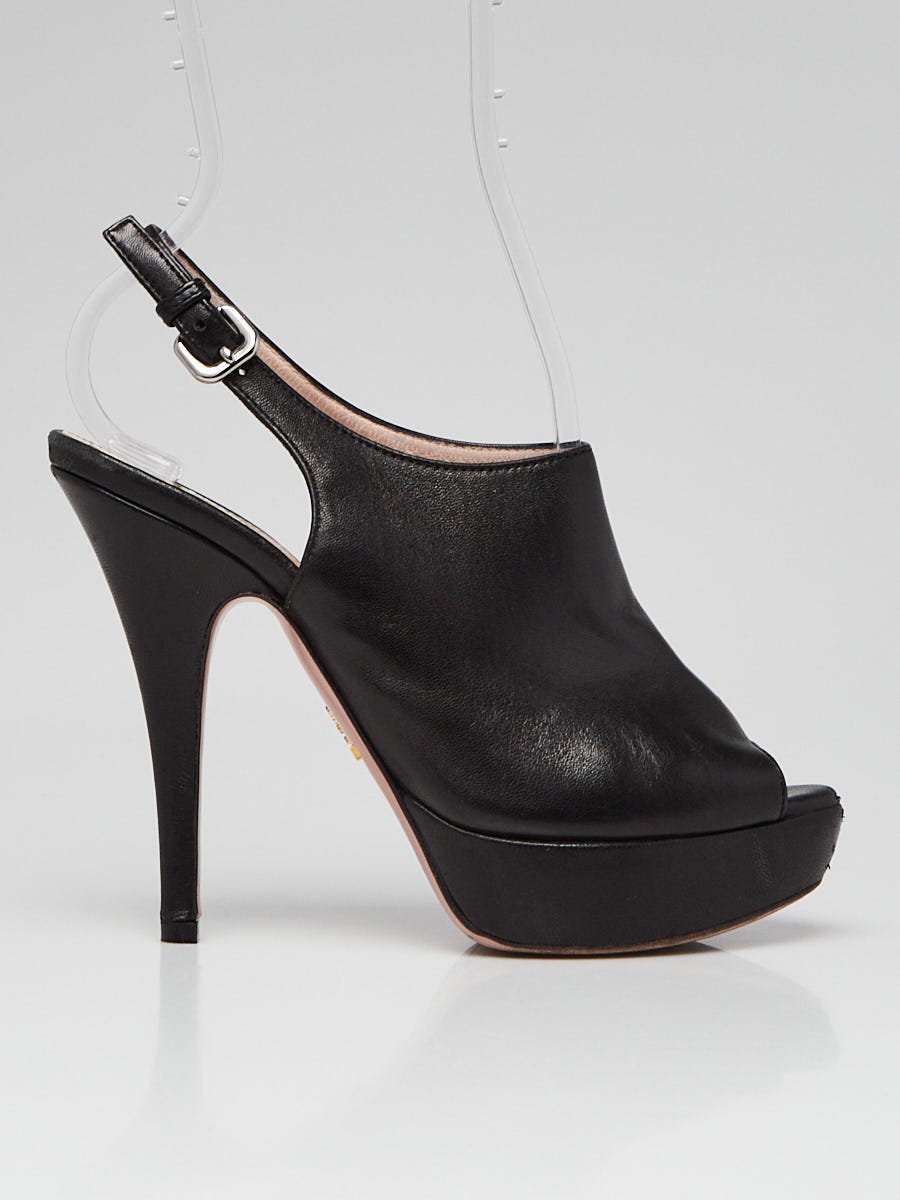 Peep toe slingback best sale