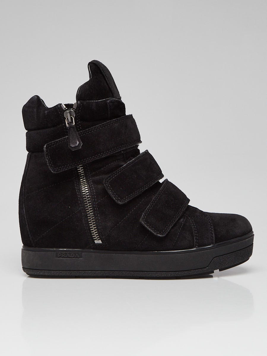 Prada shop wedge sneakers