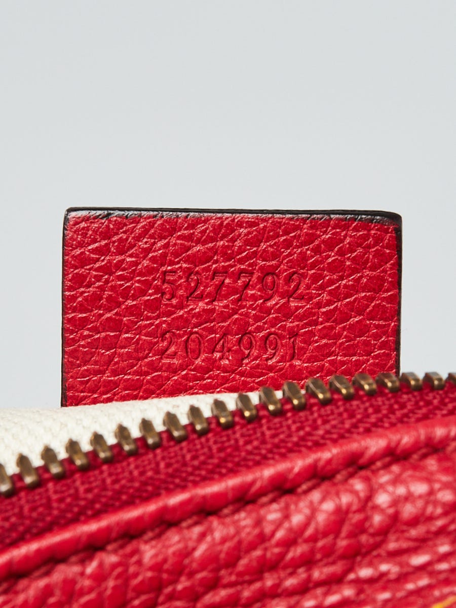 Gucci Red Leather Retro Print GUCCI Belt Bag - Yoogi's Closet